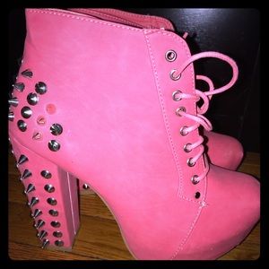 Spiked Platform Booties